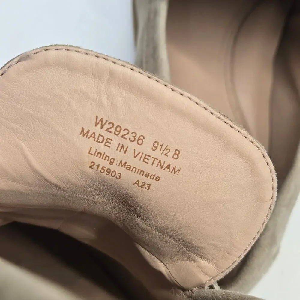 Cole Haan Grand 360 Size 9.5 Tan Suede Geneva Chain Loafer Flats with Lug Soles